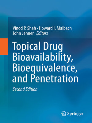 cover image of Topical Drug Bioavailability, Bioequivalence, and Penetration